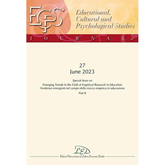 AA.VV. Journal of educational, cultural and psychological studies (ECPS journal). S (Paperback)