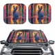 thumbnail image 2 of Fotbe Neon Rabbit In Archway Juego de 2 Piezas de Parasoles para Parabrisas | Bloqueador Solar para Auto | Accesorios Plegables para Protección Solar Interior-Small, 2 of 6