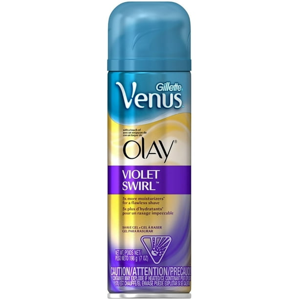 Gillette Venus with a Touch of Olay Shave Gel, Violet Swirl 7 oz