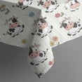 thumbnail image 5 of Green Cow Flower Pattern Square Tablecloth,Waterproof Square Table Cover,Wipeable Spillproof Washable Table Cover for Home Kitchen Party Decor 42"X42"(107x107cm), 5 of 6