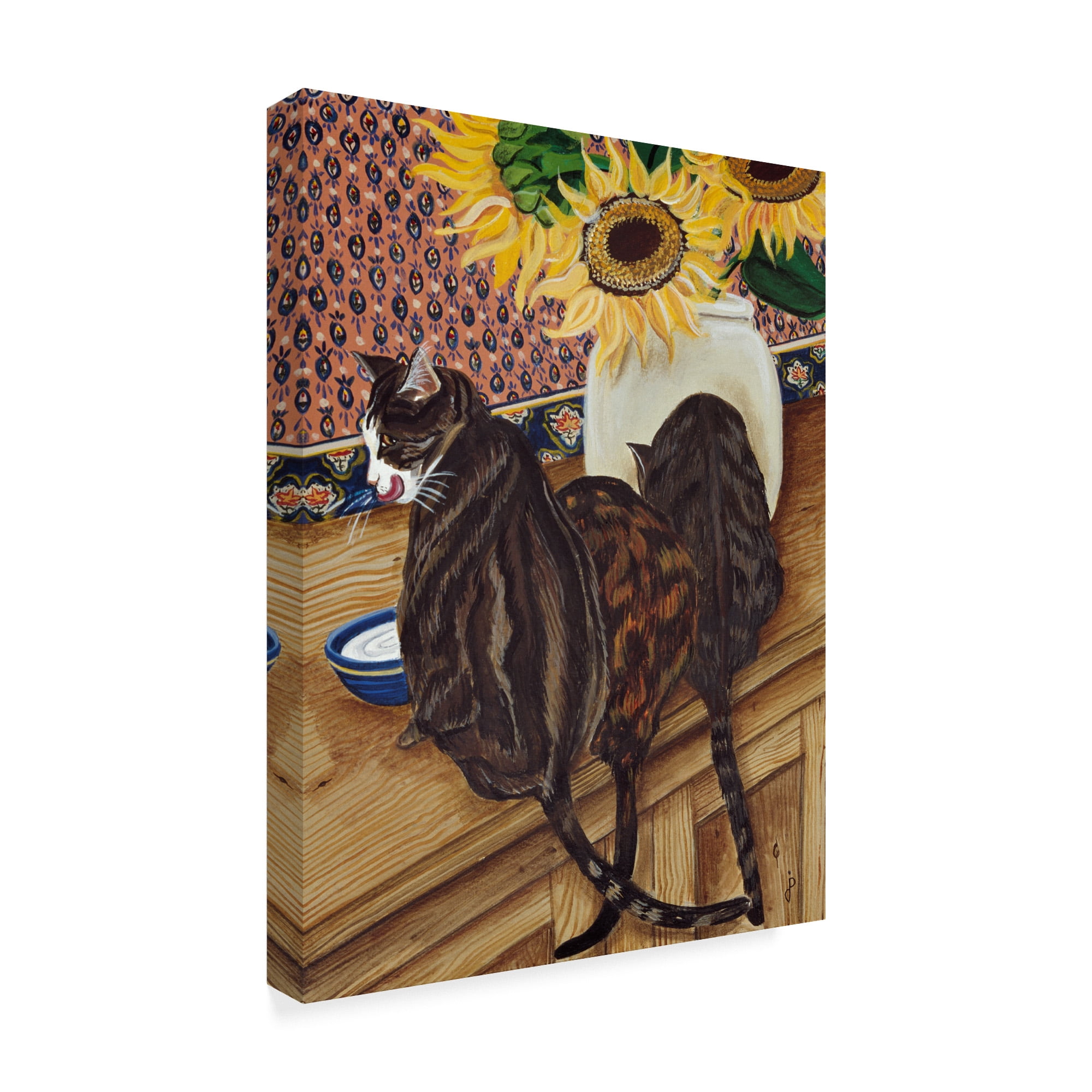 Trademark Fine Art 'Kitchen Cats' Canvas Art by Jan Panico