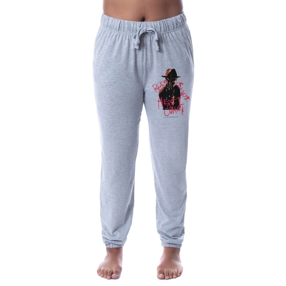 A Nightmare On Elm Street Womens' Freddy Krueger Jogger Sleep Pajama Pants