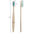 thumbnail image 4 of Biodegradable Reusable Bamboo Toothbrushes  Bamboo Toothbrush made from Natural wooden and Eco-Friendly BPA Free Bristles  10 pack, 4 of 13