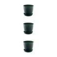 thumbnail image 1 of kurtrusly Modern Decorative Flower Pots Easy To Maintain Various Colors And Sizes green S pot+S tray 3Set, 1 of 6