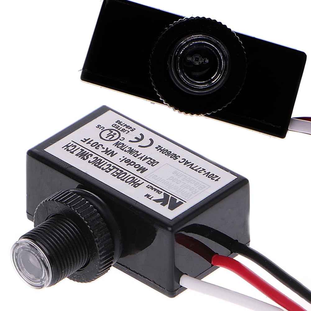 Photoelectric Photocell Dusk to Dawn Button Flush Mount Photo Control Eye Switch 