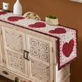 thumbnail image 4 of KCEHTA Valentines Day Table Runner Love Heart Valentine Table Runner Rectangle Valentines Day Tablecloth Kitchen Dining Table Decorations 13 x 72 Inch, 4 of 6