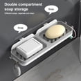 thumbnail image 4 of paramount Sponge Holder Kitchen Bathroom Wall Shower Bath Rack Self Adhesive Detachable Drain Container Dish with Hanger Blue Yellow, 4 of 6
