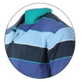 thumbnail image 4 of Gioberti Mens Wide Striped Polo Shirt - Contrasting Collar Short Sleeve Yarn Dye, 4 of 5