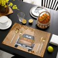 thumbnail image 3 of Fall Truck Placemats Set of 8, Thanksgiving Tree Maple Leaf Pumpkins Orange Placemats for Dining Table, Place Mats for Kitchen Tabletop, Waterproof Wipeable Dining Table Mats Set, 3 of 9