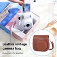 thumbnail image 5 of Bolsas de cámara instantánea de cuero PU para Fujifilm Instax Mini 12/11/9/8 (marrón claro) Ndcxsfigh Para estrenar, 5 of 5