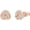Rose Gold CZ, variant on 14K Gold Plated 925 Sterling Silver Post Love Knot Stud Earrings | Gold Earrings for Women