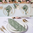 thumbnail image 3 of Dark Green Botanical Cloth Napkins, Pastoral Elegant Spring Floral Washable and Reusable Dinner Napkins Set of 6, Table Napkin for Kitchen Party Birthday Wedding Hotel Housewarming 20"x20", 3 of 9