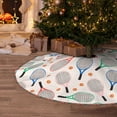 thumbnail image 5 of Defioc Cute Tennis Racket for Christmas Tree Skirt Snowman Xmas Tree Skirt Farmhouse Christmas Decorations Tree Mat for Holiday Party Decor-36", 5 of 6