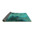 thumbnail image 2 of Ahgly Company Indoor Square Oriental Turquoise Blue Industrial Area Rugs, 5' Square, 2 of 4