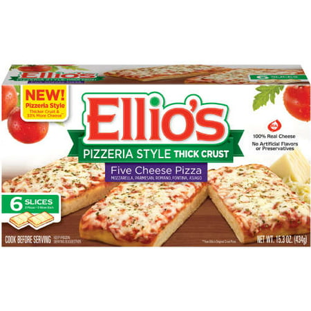 Ellio's Five Cheese Pizzeria Style Pizza 6 Slice - Walmart.com