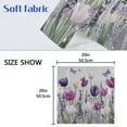 thumbnail image 5 of 4 Pack 20'' x20" Satin Table Napkins Dinner Napkins for wedding Party Decoration events Colorful Tulips and Lavender, 5 of 6