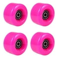thumbnail image 1 of CUITING 4 Pcs Roues à Double Rangée en PU Accessoires de Patins à Roulettes avec Roulement, 1 of 5