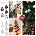 thumbnail image 4 of Bewildely Paquete de 30 bolas de Navidad, colgante decorativo de Navidad reutilizable para fiestas, bodas, cumpleaños, fotografía, patio, decoración del Kits de decoración para fiestas Blanco Bewildely HA065288-06B, 4 of 6