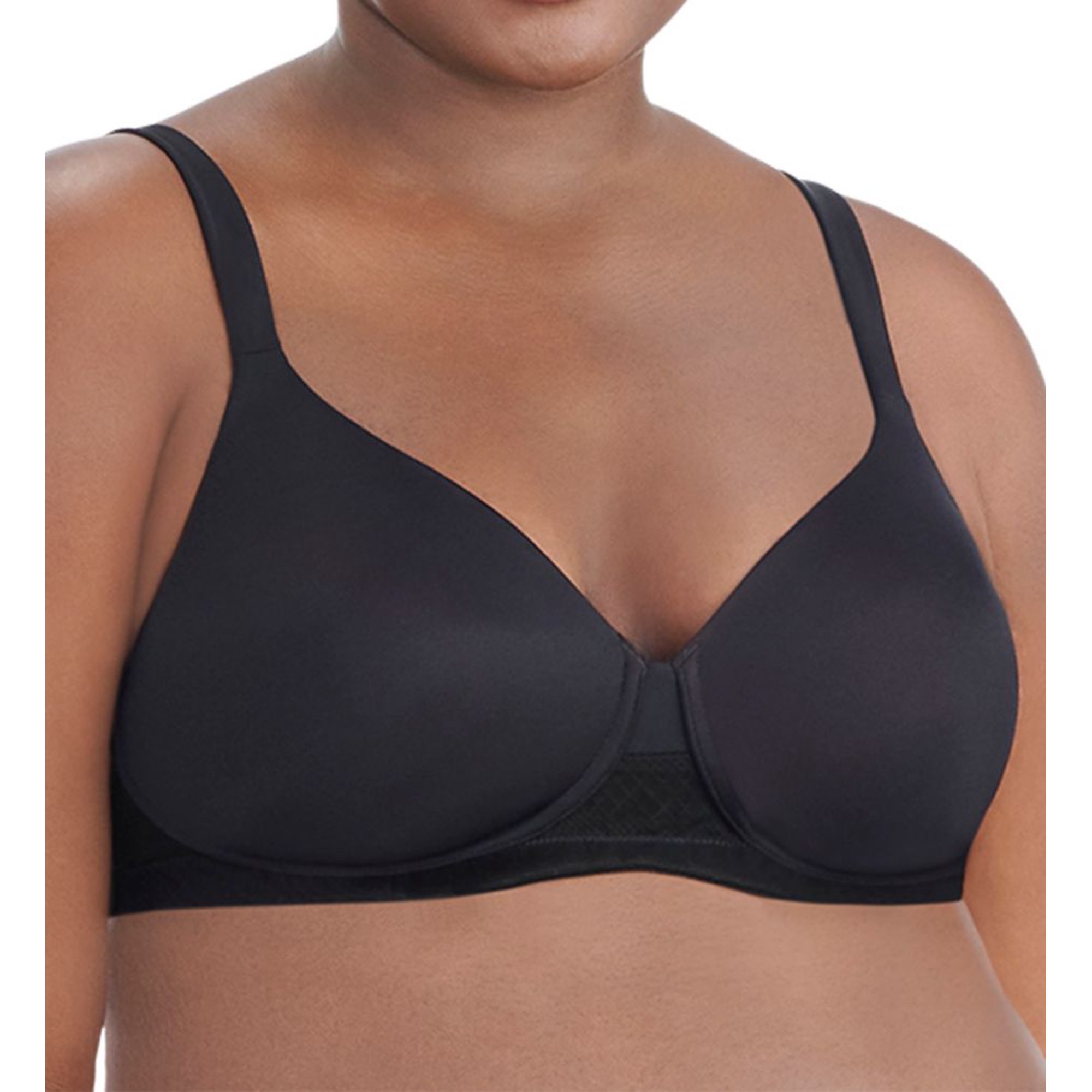 Women S Vanity Fair 71265 Breathable Luxe Full Figure Wirefree Bra Black 42c Walmart Canada