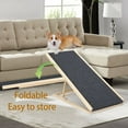 thumbnail image 4 of WGYPRIME 16"W Dog Ramp for Bed, Modern Pet Ramp for Small Dogs to Get on Couch Car, Dog Ramp with Non-Slip Rubber Surface and Foldable, 4 of 7