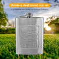 thumbnail image 2 of Sywqhk Al aire libre portátil de acero inoxidable bote de vino Petaca Flagon Drinkware (6oz) Sywqhk Para estrenar, 2 of 9