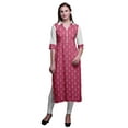 thumbnail image 1 of Bimba Robes Tuniques Droites en Rayonne pour Femmes Imprimées Kurta, 1 of 6