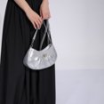 thumbnail image 3 of Bolso bandolera para mujer, de gran capacidad, a la moda, sencillo, para el viajero (plateado) FLhrweasw Nuevo, 3 of 8