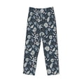 thumbnail image 2 of Vsdgher Sea Shells 1 Print Mens Pajama Pants Sleep & Lounge Pants, PJ Bottoms With elastic waistb and Pockets, 2 of 5