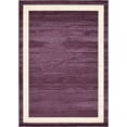 thumbnail image 3 of Unique Loom Indoor Rectangular Color Bordered Modern Area Rugs Purple/Beige, 7' 0 x 10' 0, 3 of 8