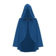 thumbnail image 2 of Hvyesh Renaissance Hooded Cape Victorian Capelet Medieval Cloak Halloween Cropped Robe, 2 of 9
