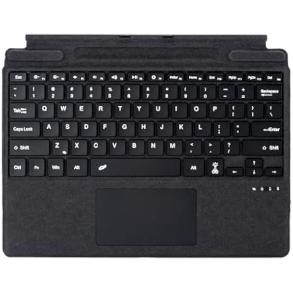 Detachable Type Cover for Microsoft Surface Pro Copilot (11th Edition)/Pro 11/10/9/8/X,13",Keyboard with Touchpad & Pen Holder,Black