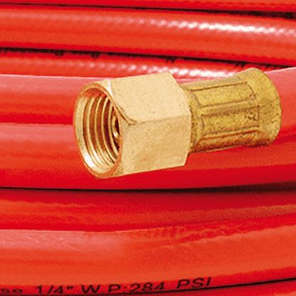 Surtek Low Pressure Air Hose 1/4" x 10 m, Rubber, Orange