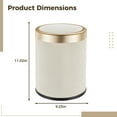 thumbnail image 5 of Cream Smart Sensor Trash Can,Automatic Touchless with Odor Control,Silent Open/Close, Double Bucket for Kitchen, Bathroom,Office, 5 of 5