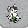 thumbnail image 4 of Inktastic Calico Kitten For Darks Boys or Girls Baby Bib, 4 of 4