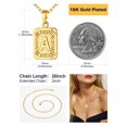 thumbnail image 4 of U7 Initial Monogram Necklace for Men Women Letter A 14K Gold Plated Pendant Script Name Jewelry Gift for Birthday Christmas, 4 of 8