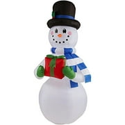 Bonhomme de neige gonflable de 6,5 pi H avec cadeau