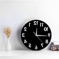 thumbnail image 4 of The Geeky Days Reverse Wall Clock 12 inch Unusual Numbers Backwards Modern Decorative Clock Watch Excellent Timepiece for Your Wall, 4 of 6