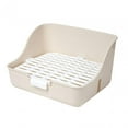 thumbnail image 3 of oshhnii Rabbit Detachable Cleaning Potty Trainer Corner Pet Toilet for Guinea White, 3 of 9