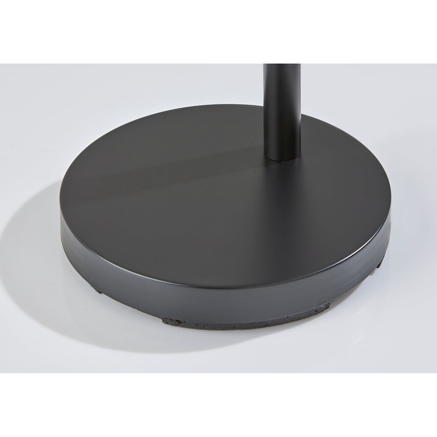 Adesso Amalfi 75" Black Arc Floor Lamp with Black Dome Shade