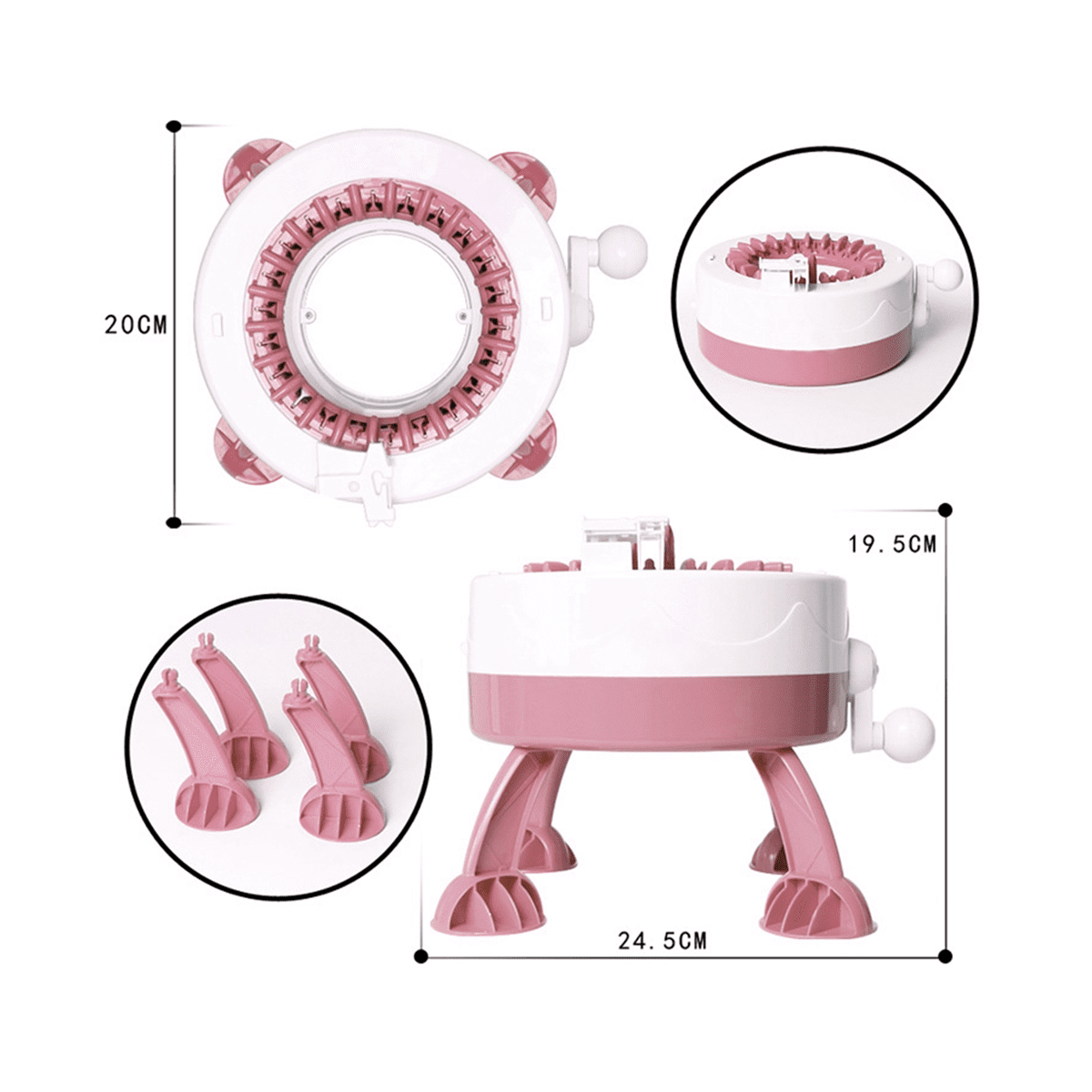 22 Needles DIY Knitting Machine Loop Weaving Weaving Scarf Sweater Hat Socks for Adults Kids
