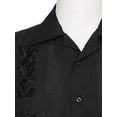 thumbnail image 2 of Gentlemens Collection Embroidered Guayabera Shirts for Men - guayaberas para Hombres Black 2X, 2 of 4