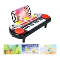 thumbnail image 1 of Teclado de piano de 24 teclas para aprendizaje musical, educativo, para niños de todas las edades. Rojo, 1 of 9