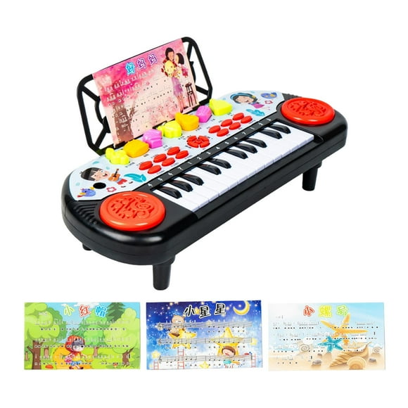Piano electrónico Sunnimix teclado de 24 teclas rojo para niñas