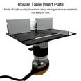 thumbnail image 4 of TFixol C8 Woodworking Aluminum Alloy Router Table Insert Plate with Backer Plate and Angle Gauge, 3-Piece Set in Black (Optional Colors: Gold/Silver), 4 of 6