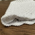 thumbnail image 6 of Small White Crochet Cotton Tablecloth Doilies Table Cover Protector Rectangle Nightstand Dresser for Bedroom, 6 of 6