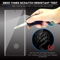 thumbnail image 6 of Tsuinz 3 Packs Screen Protector Tempered Glass for Samsung Galaxy S23 Ultra, Clear, 6 of 19