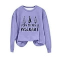 thumbnail image 4 of EGNMCR Chandail en Molleton de Noël Col Rond Imprimé Ample Manches Longues Sans Capuche, 4 of 4