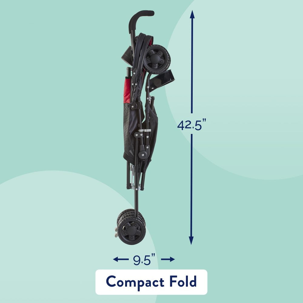 Kolcraft Cloud Unisex 9.5 lb. Umbrella Stroller, Red for Child/Toddler