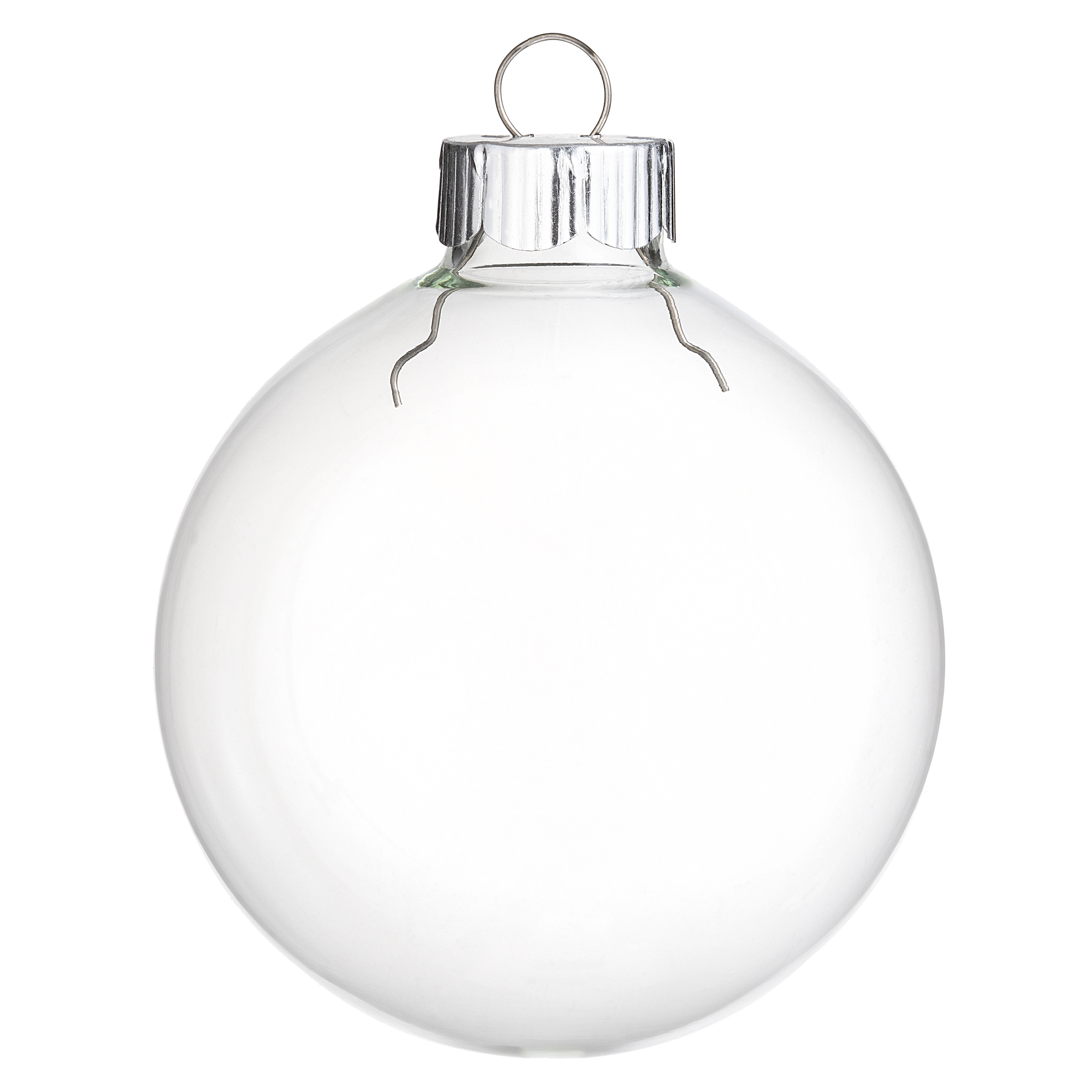 140mm Pack of 12 Clear Darice 1105-89 Plastic Ball Ornament