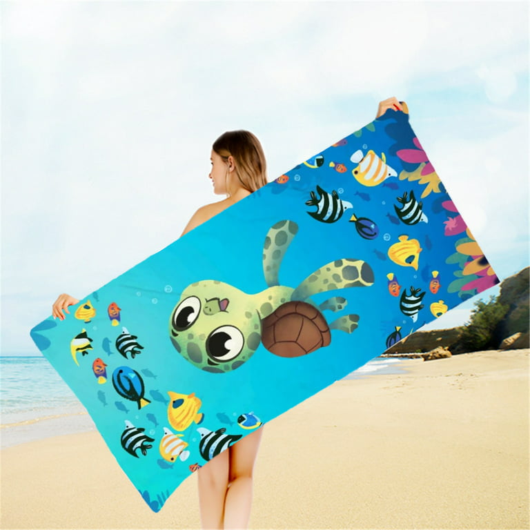 Sdjma Beach Towel, Oversized Microfiber Beach Towels for Travel, Quick Dry Towel Sand Proof Beach Towels for Women Men Girls, Cool Pool Towels Beach